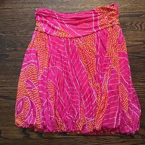 Diane Von Furstenberg Pink Orange Skirt Sz 4 Never Worn